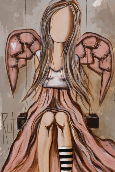 Wings: Angel On Swing by Ruth's Angels