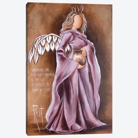 Whenever You Feel Canvas Print #RAC62} by Ruth's Angels Art Print