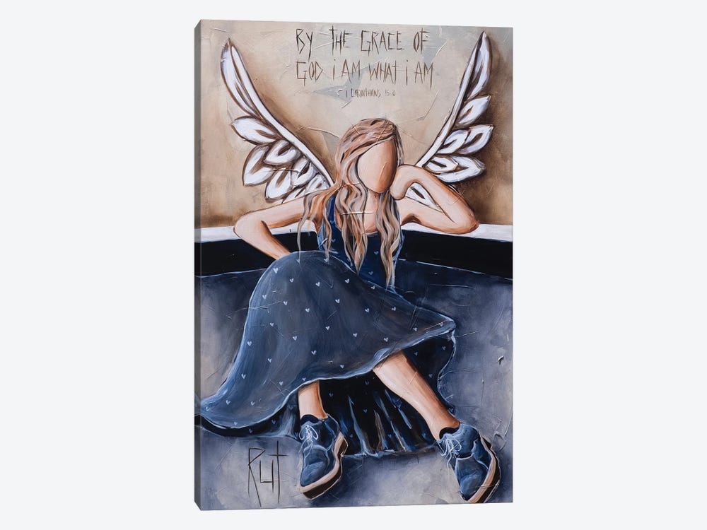By The Grace Of God by Ruth's Angels 1-piece Canvas Artwork
