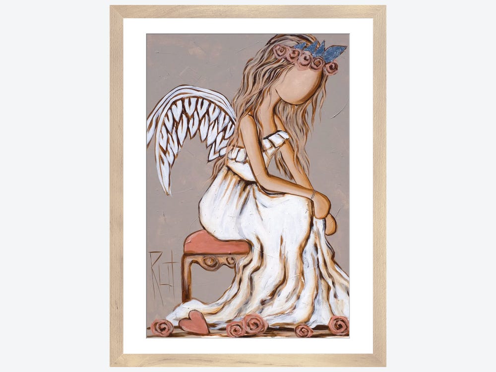 Angel Song Square Canvas Wall Art