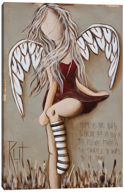 Hope Is The Ability Canvas Art Print - Angel Art