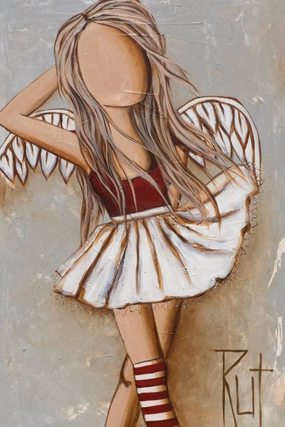 Red Socks by Ruth's Angels framed canvas print