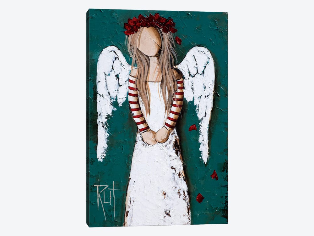 Feathery by Ruth's Angels 1-piece Canvas Wall Art