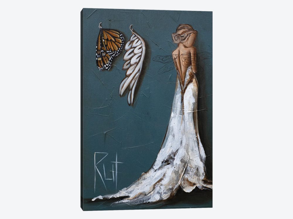 Butterfly And Angel Wings by Ruth's Angels 1-piece Canvas Artwork