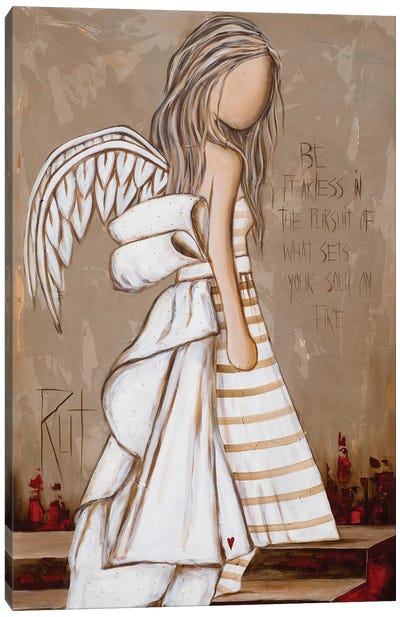 Be Fearless Canvas Art Print - Angel Art