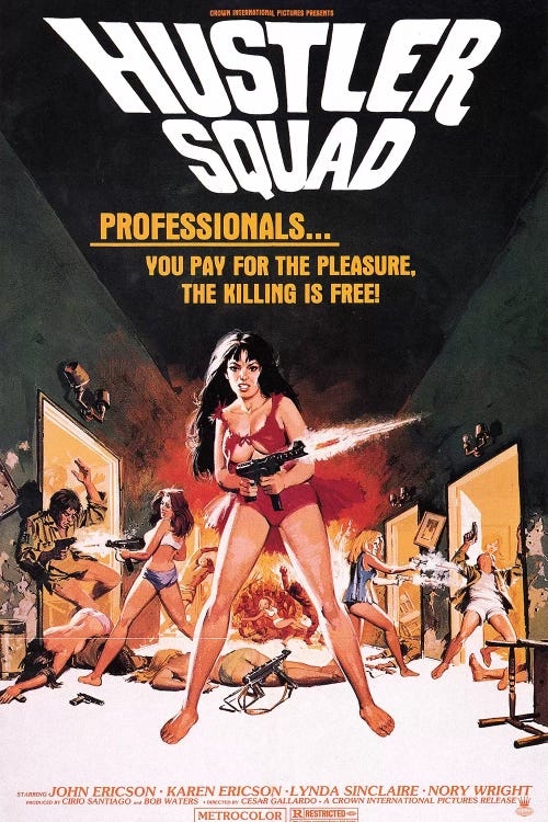 Hustler Squad Film Poster by Radio Days wall art