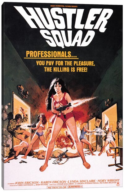 Hustler Squad Film Poster Canvas Art Print - Vintage Movie Posters