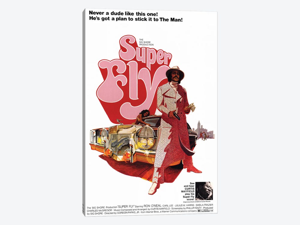 Super Fly Film Poster by Radio Days 1-piece Canvas Artwork