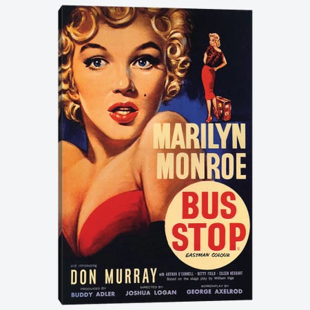 Bus Stop Film Poster Canvas Print #RAD121} by Radio Days Canvas Print