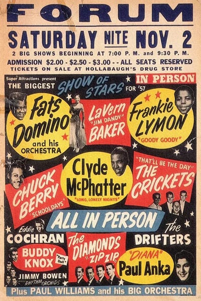 Concert Posters: The Biggest Show Of Stars For '57 At The Forum Poster by Radio Days