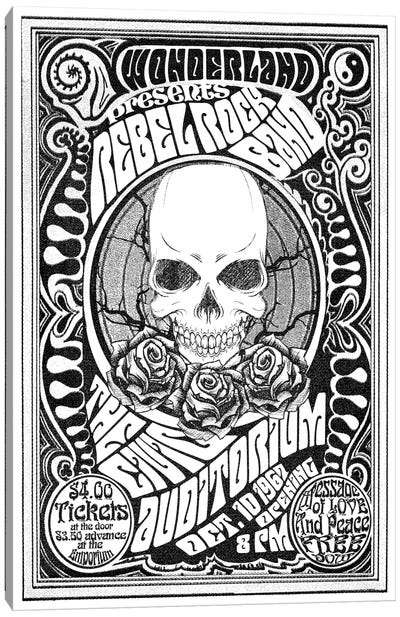 Rebel Rock Band Canvas Art Print - Concert Posters