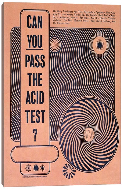 Acid Test Canvas Art Print - Radio Days