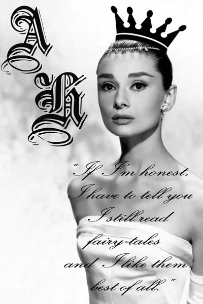 Audrey Hepburn: Audrey Hepburn Black And White Fairytales by Radio Days