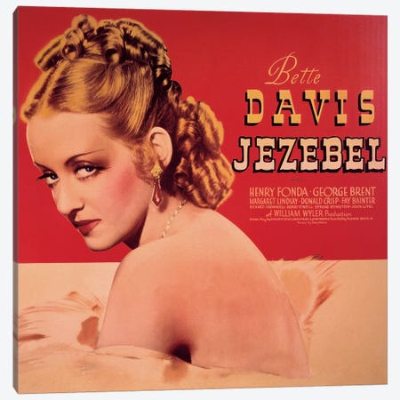 Jezebel Film Poster Canvas Print #RAD13} by Radio Days Art Print