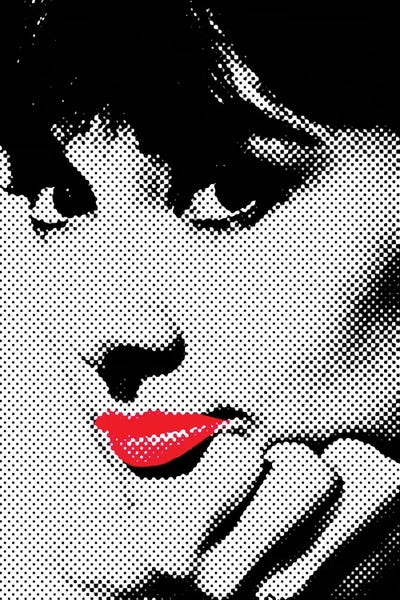 Audrey Hepburn: Audrey Hepburn Red Lips by Radio Days