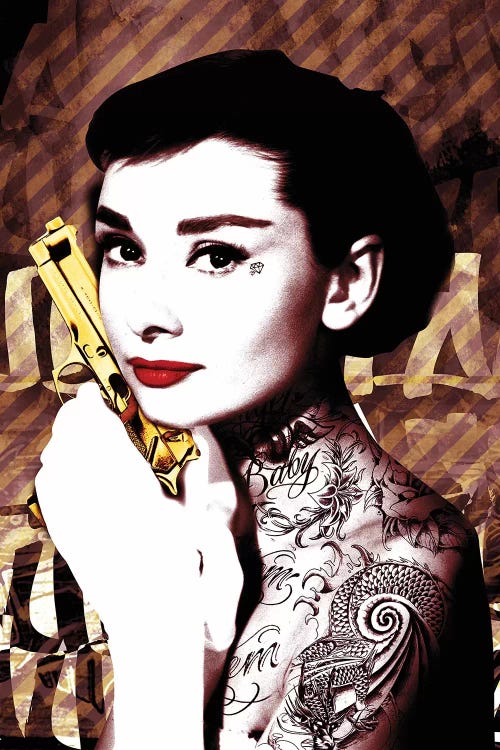 Audrey Hepburn Tatoo Gun