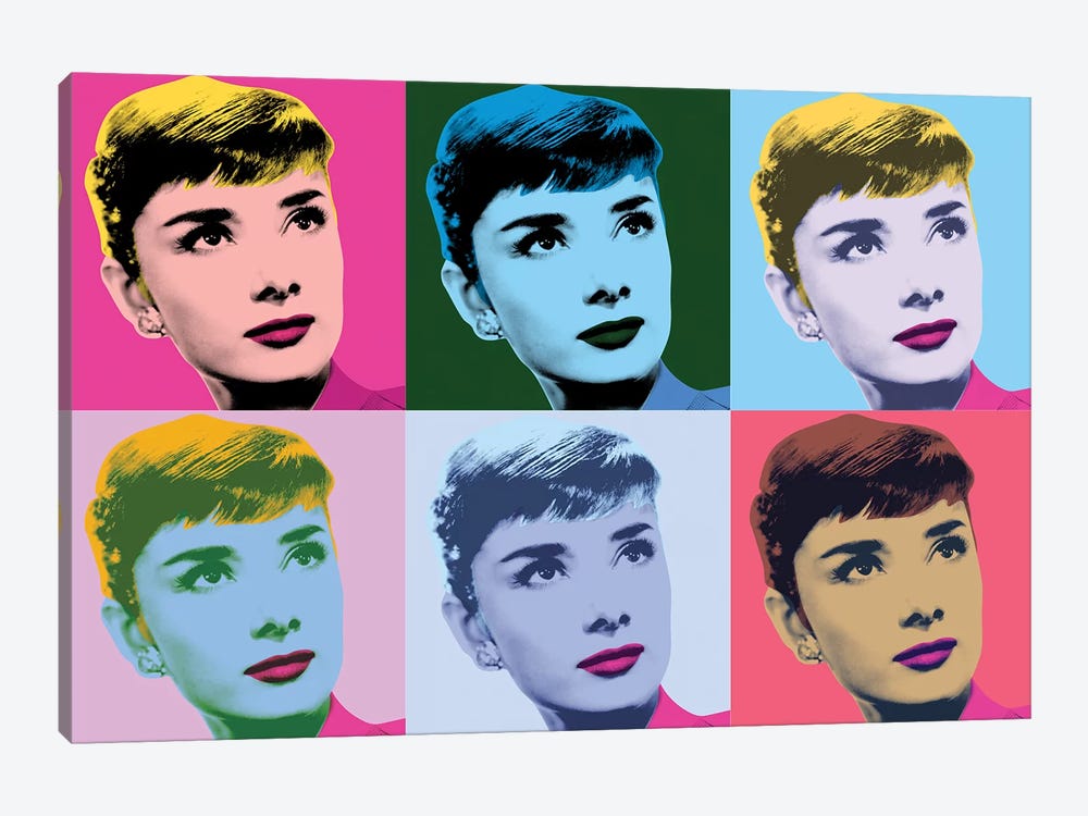 Audrey Hepburn Warhol Sabrina by Radio Days 1-piece Art Print