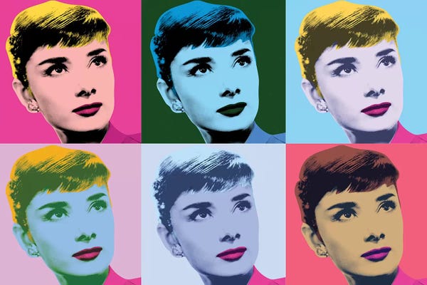 Similar To Andy Warhol: Audrey Hepburn Warhol Sabrina by Radio Days