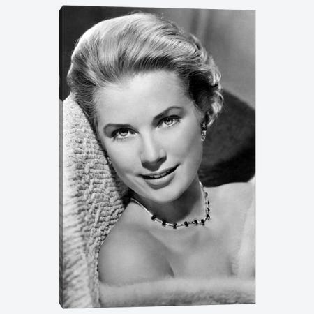 Grace Kelly In Pose Canvas Print #RAD14} by Radio Days Canvas Wall Art