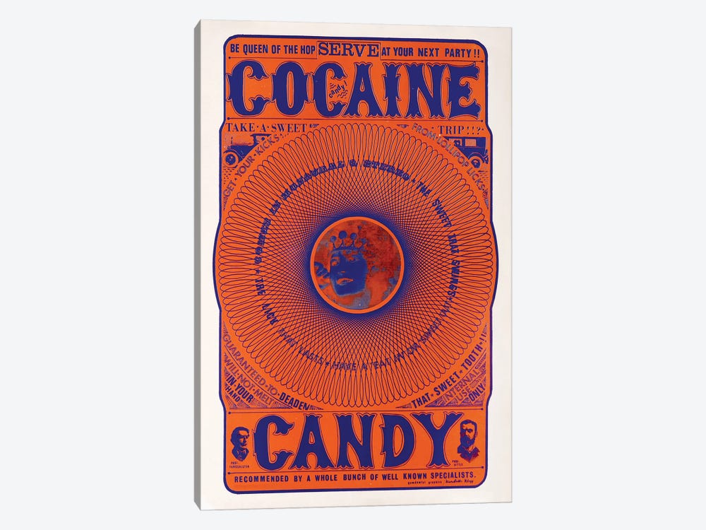 Cocaine Candy by Radio Days 1-piece Canvas Art Print