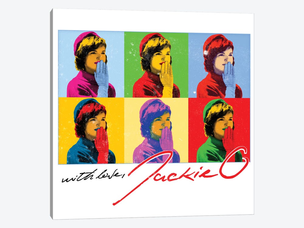 Jackie O Six Kisses by Radio Days 1-piece Canvas Art