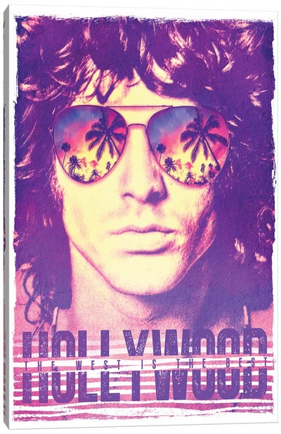 Jim Morrison Hollywood Life Canvas Art Print - Jim Morrison