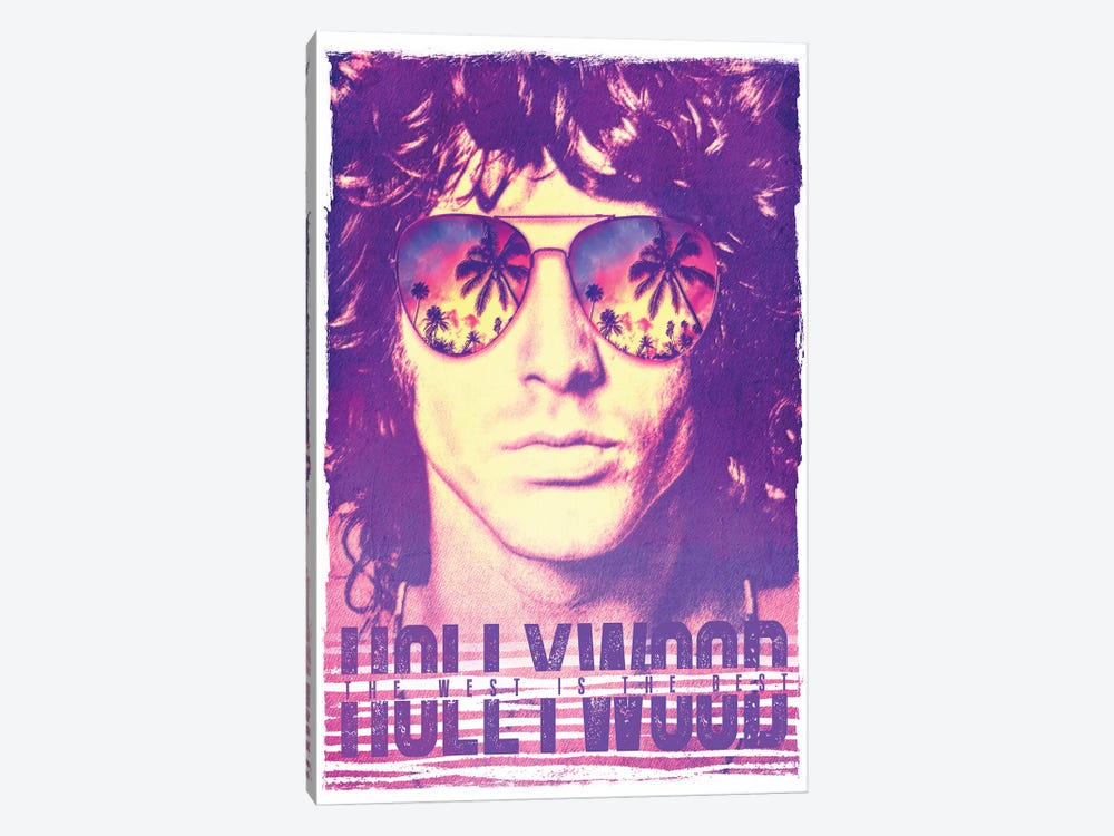Jim Morrison Hollywood Life by Radio Days 1-piece Canvas Print