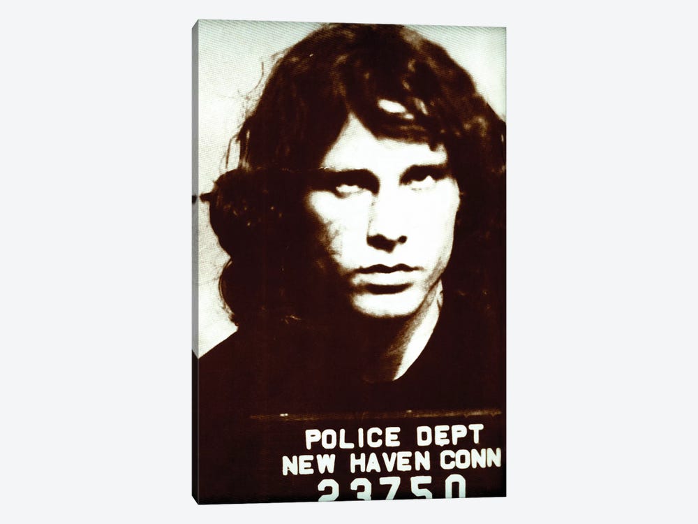 Jim Morrison Mug Shot II by Radio Days 1-piece Canvas Print