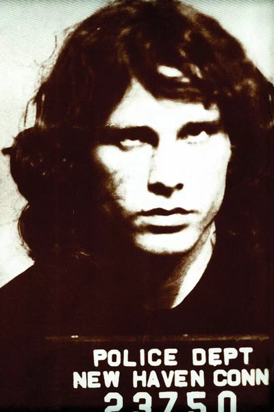 Radio Days: Jim Morrison Mug Shot II by Radio Days