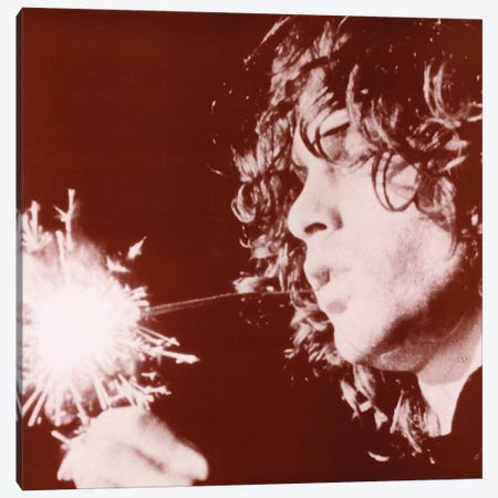 Jim Morrison Sparkler Canvas Print #RAD164} by Radio Days Canvas Art