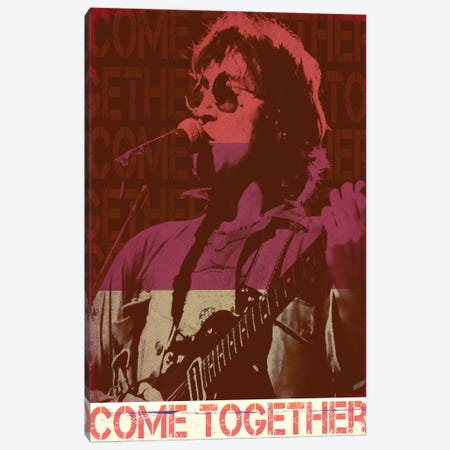 John Lennon Rocker Red Canvas Print #RAD170} by Radio Days Canvas Art