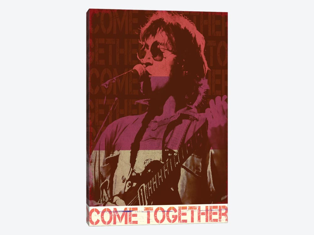 John Lennon Rocker Red by Radio Days 1-piece Canvas Art Print