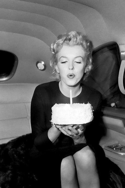 Marilyn Monroe Birthday Party In Car by Radio Days wall art