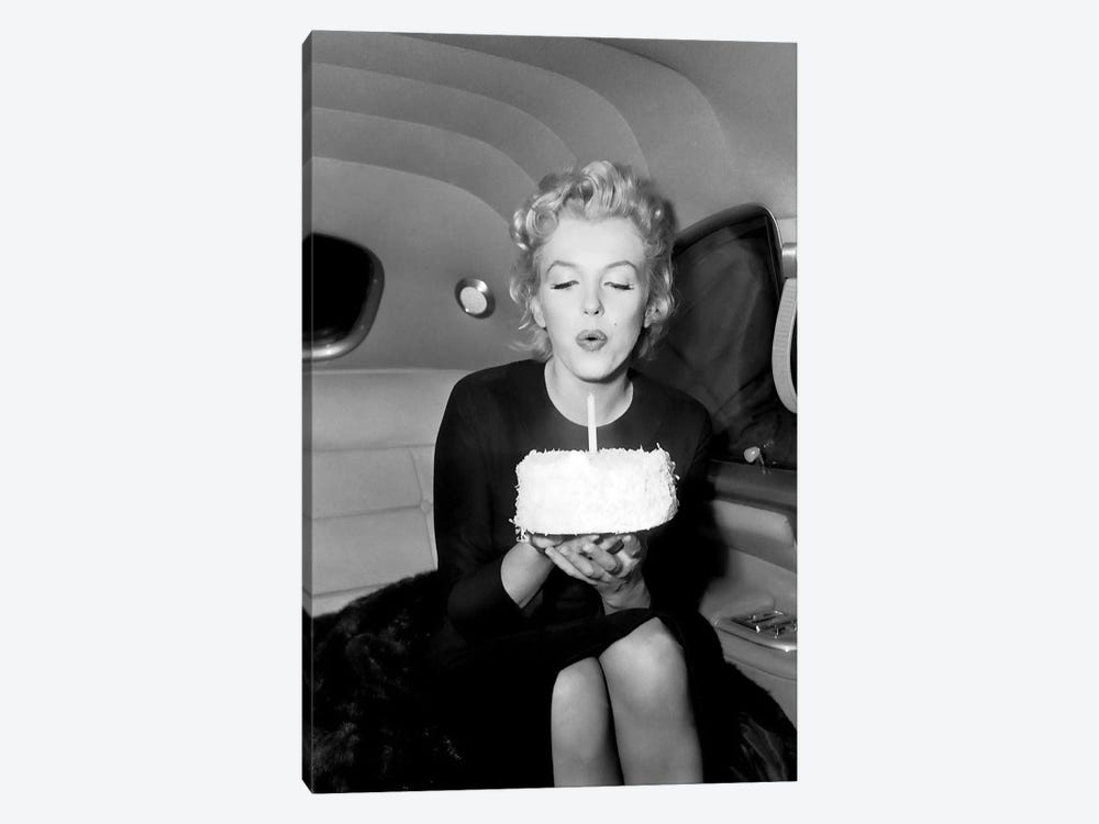 Marilyn Monroe Birthday Party In Car by Radio Days 1-piece Canvas Print
