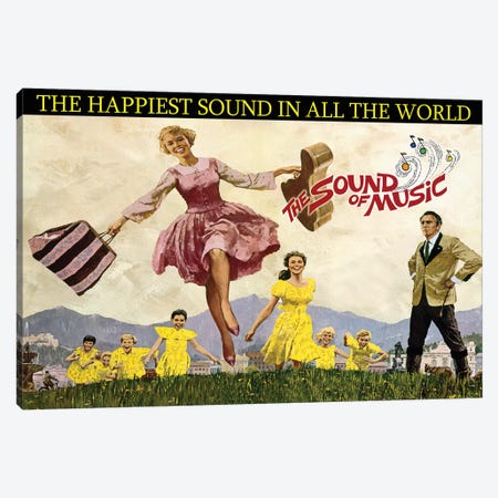 Sound Of Music Poster Canvas Print #RAD181} by Radio Days Canvas Print