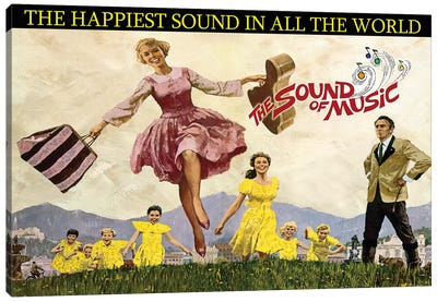Sound Of Music Poster Canvas Art Print - Radio Days