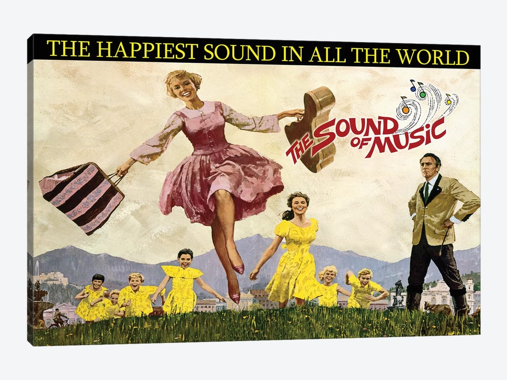 Sound Of Music Poster by Radio Days 1-piece Canvas Art Print