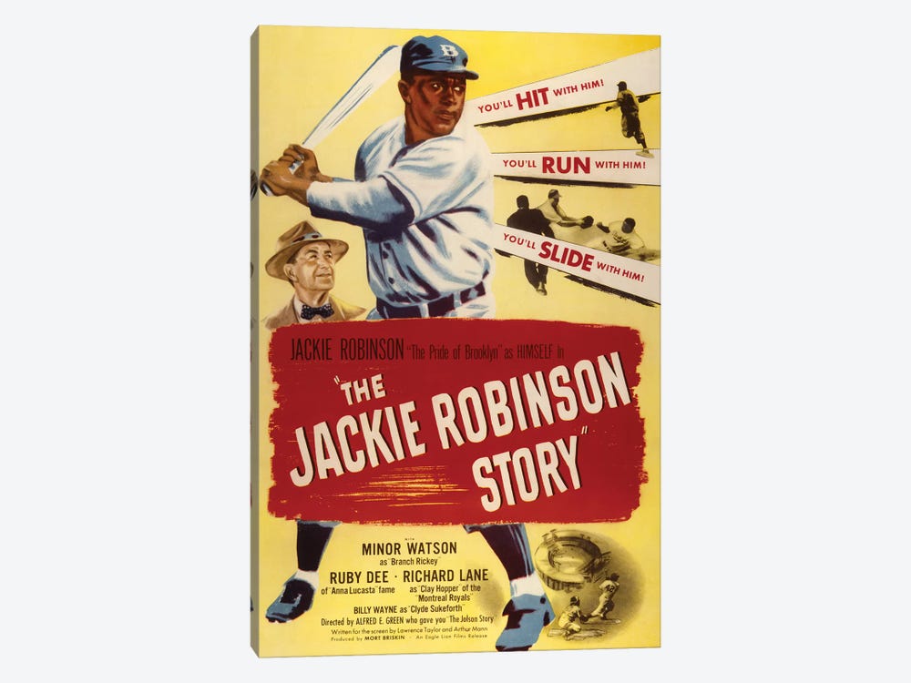 The Jackie Robinson Story by Radio Days 1-piece Canvas Art