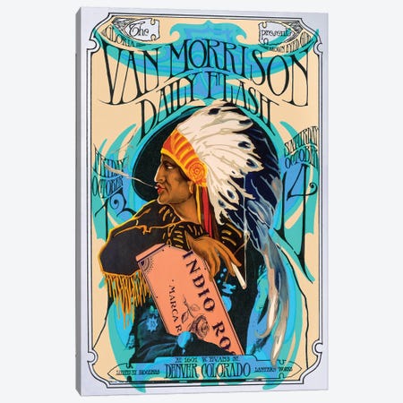 Van Morrison Canvas Print #RAD183} by Radio Days Canvas Art Print