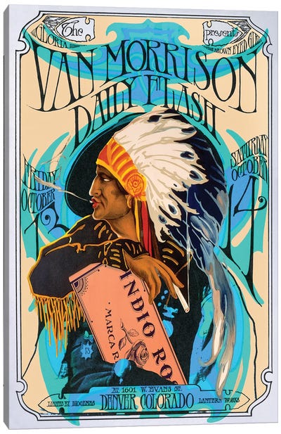 Van Morrison Canvas Art Print - Concert Posters