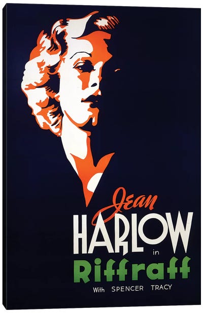 Riff Raff Film Poster Canvas Art Print - Jean Harlow