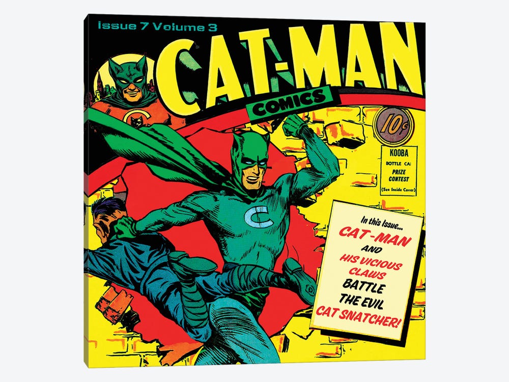 Catman Star by Radio Days 1-piece Canvas Art Print