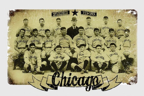 Chicago Posters: Chicago Cubs Group by Radio Days