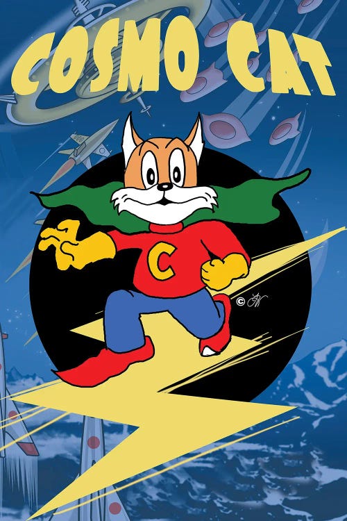 Cosmo Cat Lightning Bolt