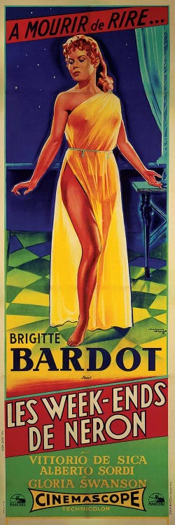 Les Week-ends de Neron Film Poster by Radio Days wall art