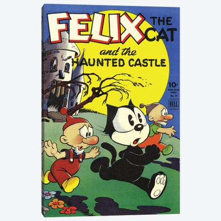 Felix And The Haunted Castle Canvas Print #RAD201} by Radio Days Canvas Artwork