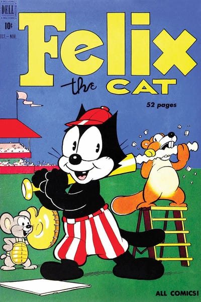 Comic Books: Felix At The Ball Game by Radio Days