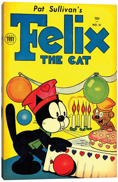 Felix Birthday Celebration Canvas Art Print - Radio Days