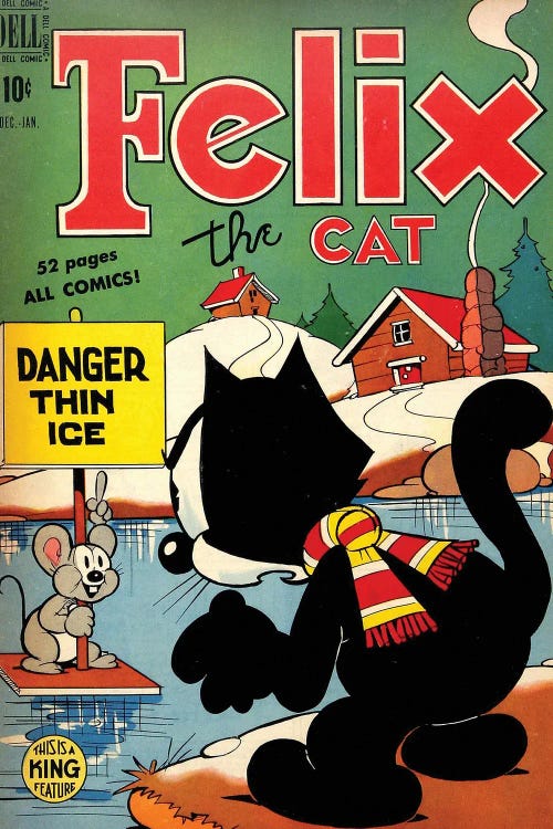 Felix Danger Thin Ice by Radio Days wall art