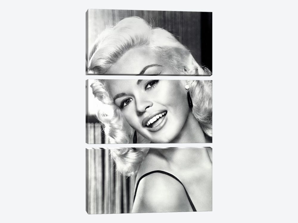 Jayne Mansfield's Gorgeous Smile by Radio Days 3-piece Canvas Wall Art